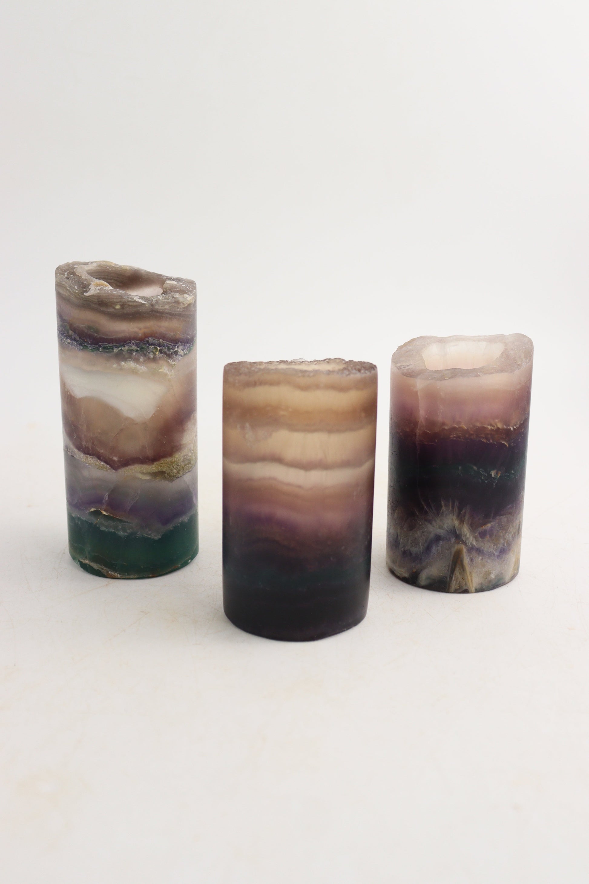 Fluorite Lamps Set of 3 - Expert Supplier of Wholesale Crystals & Bulk Gemstones