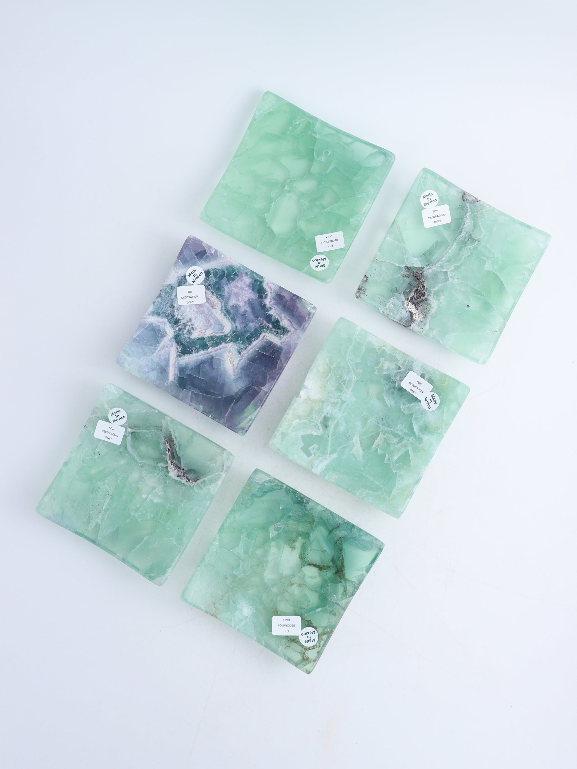 Fluorite Square Plates - Expert Wholesale and Supplier of Wholesale Crystals & Bulk Gemstones, ["Fluorite","Mexico","plate"]