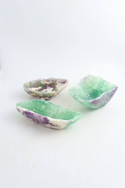 Fluorite Bowls Set of 3 - Expert Supplier of Wholesale Crystals & Bulk Gemstones