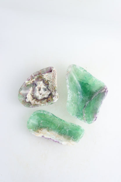 Fluorite Bowls Set of 3 - Expert Supplier of Wholesale Crystals & Bulk Gemstones
