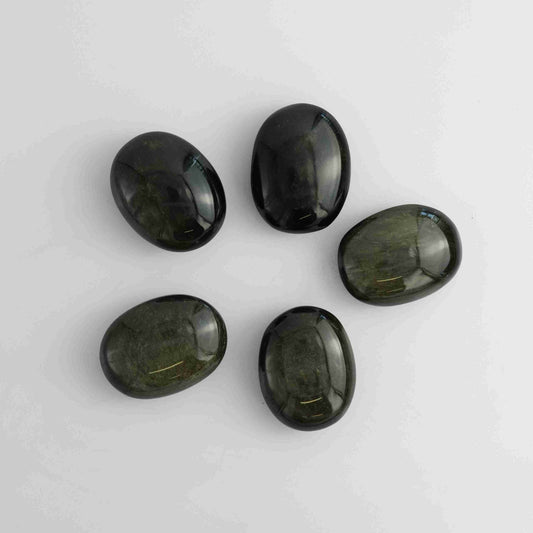 Gold Sheen Obsidian Palm Stone - Expert Vendor of Wholesale Crystals