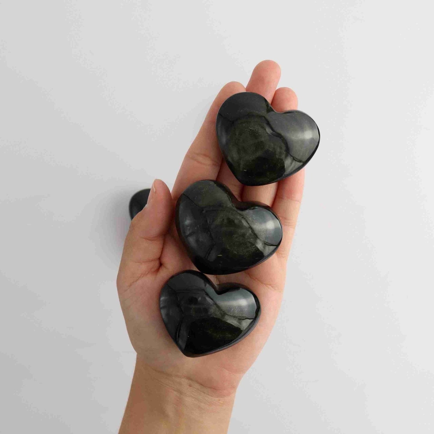 Gold Sheen Obsidian Round Heart - Expert Wholesale and Supplier of Wholesale Crystals & Bulk Gemstones, ["Gold Sheen Obsidian","Hearts","Mexico"]
