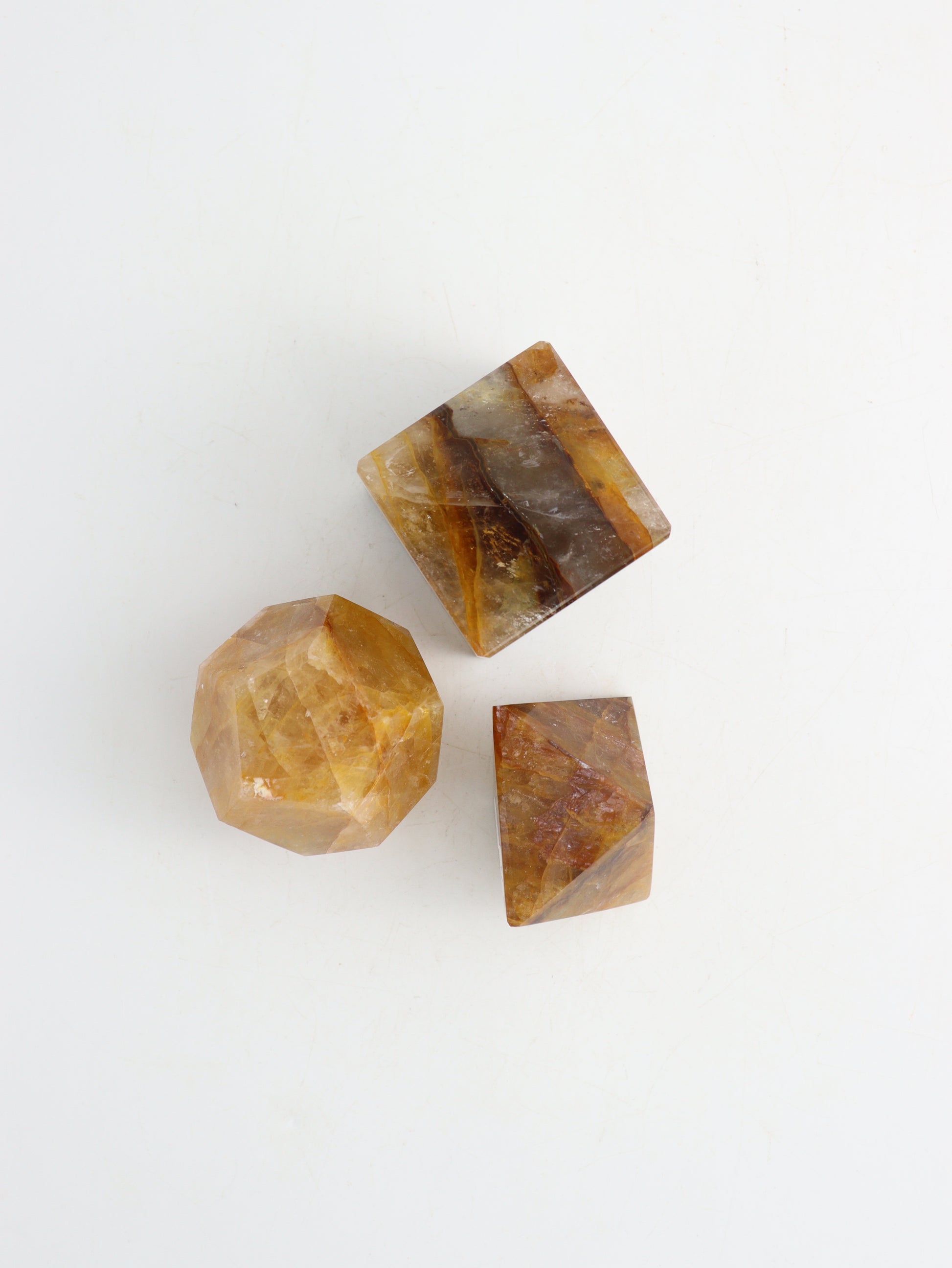 Golden Healer Shapes Set of 3 - Expert Wholesale and Supplier of Wholesale Crystals & Bulk Gemstones, ["close_70","Golden Healer","Mixed Carvings"]