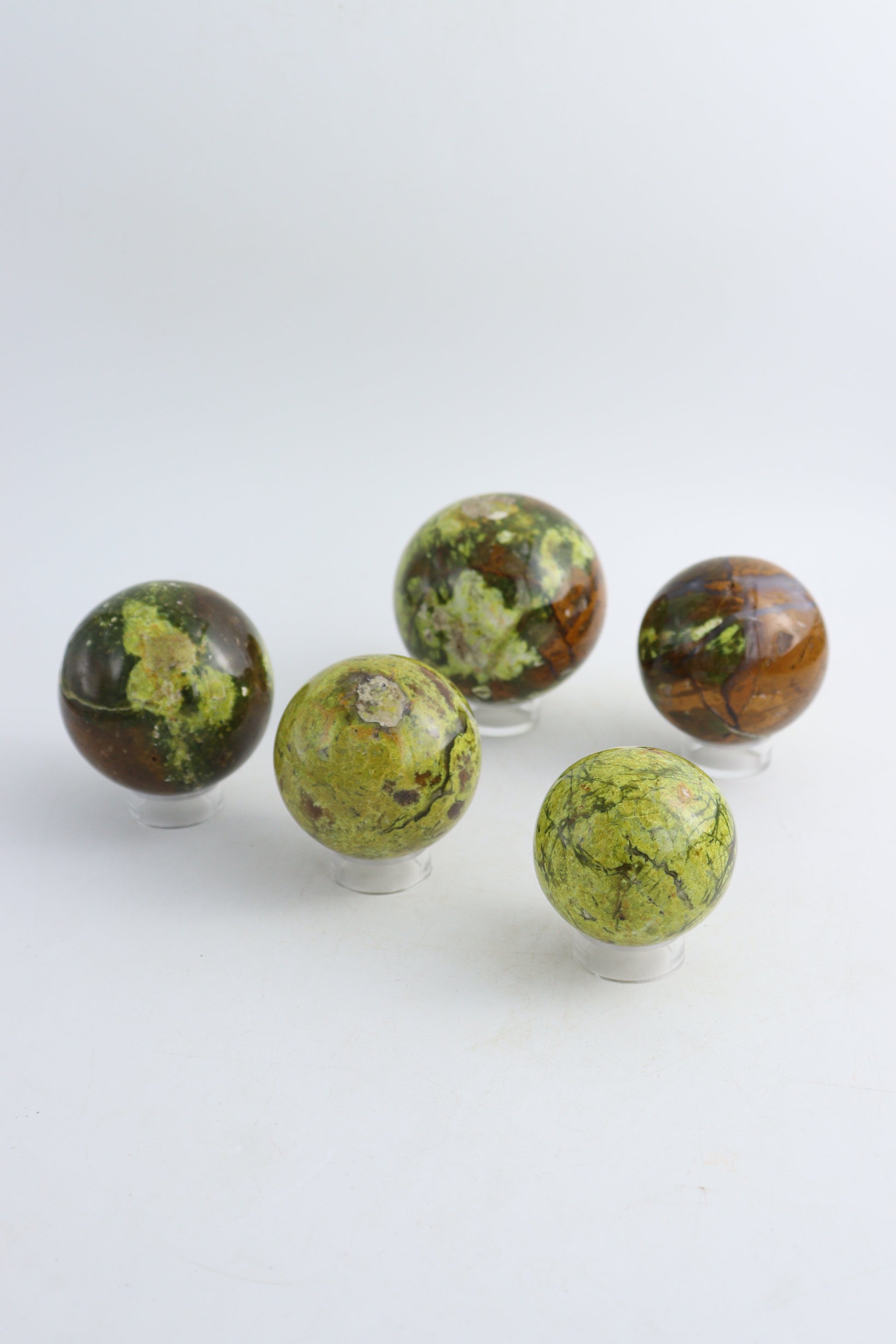 Green Opal Spheres - Mi Esperanza Minerals