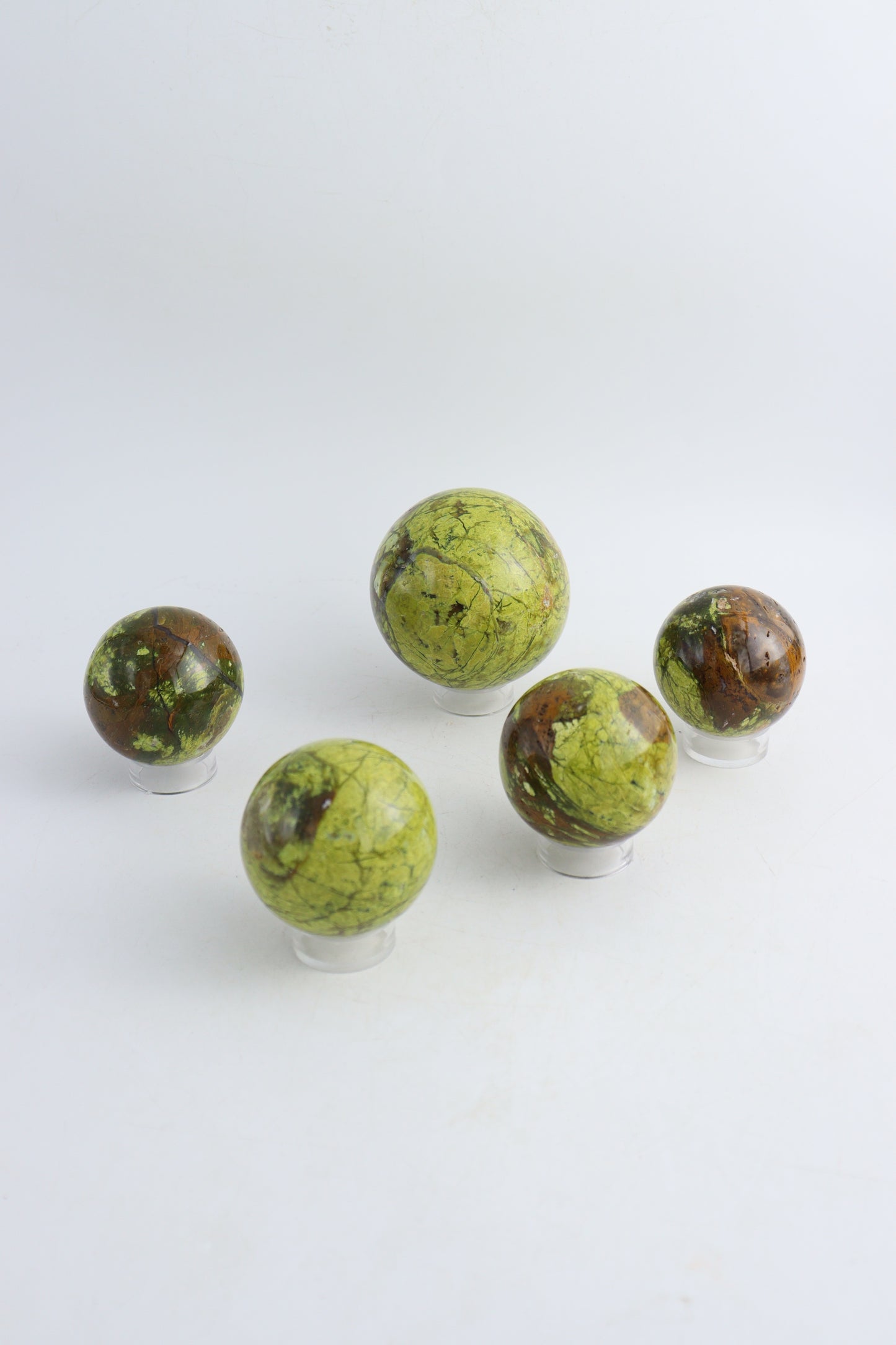 Green Opal Spheres - Expert Wholesale and Supplier of Wholesale Crystals & Bulk Gemstones, ["green opal","Spheres"]