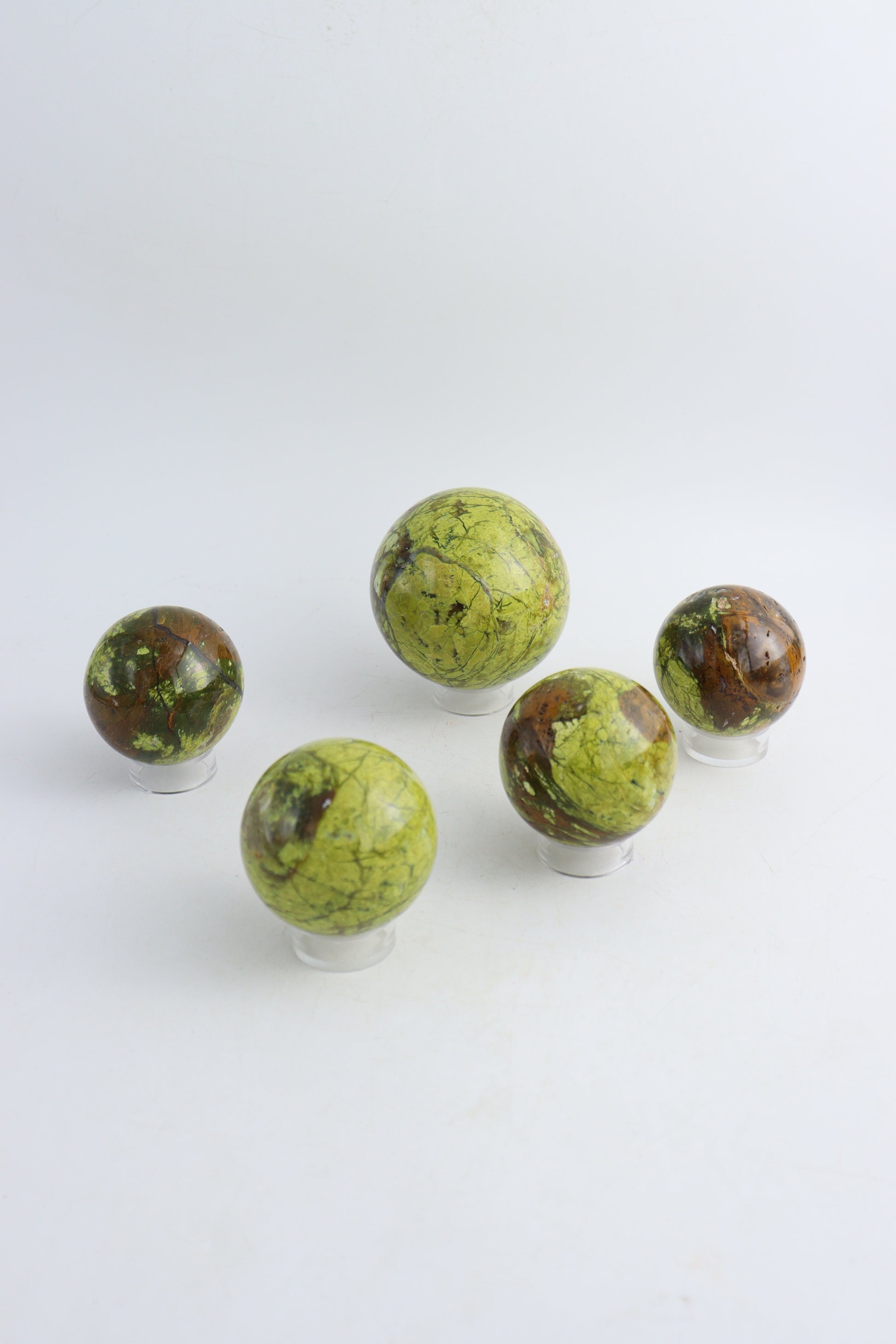 Green Opal Spheres - Expert Wholesale and Supplier of Wholesale Crystals & Bulk Gemstones, ["green opal","Spheres"]