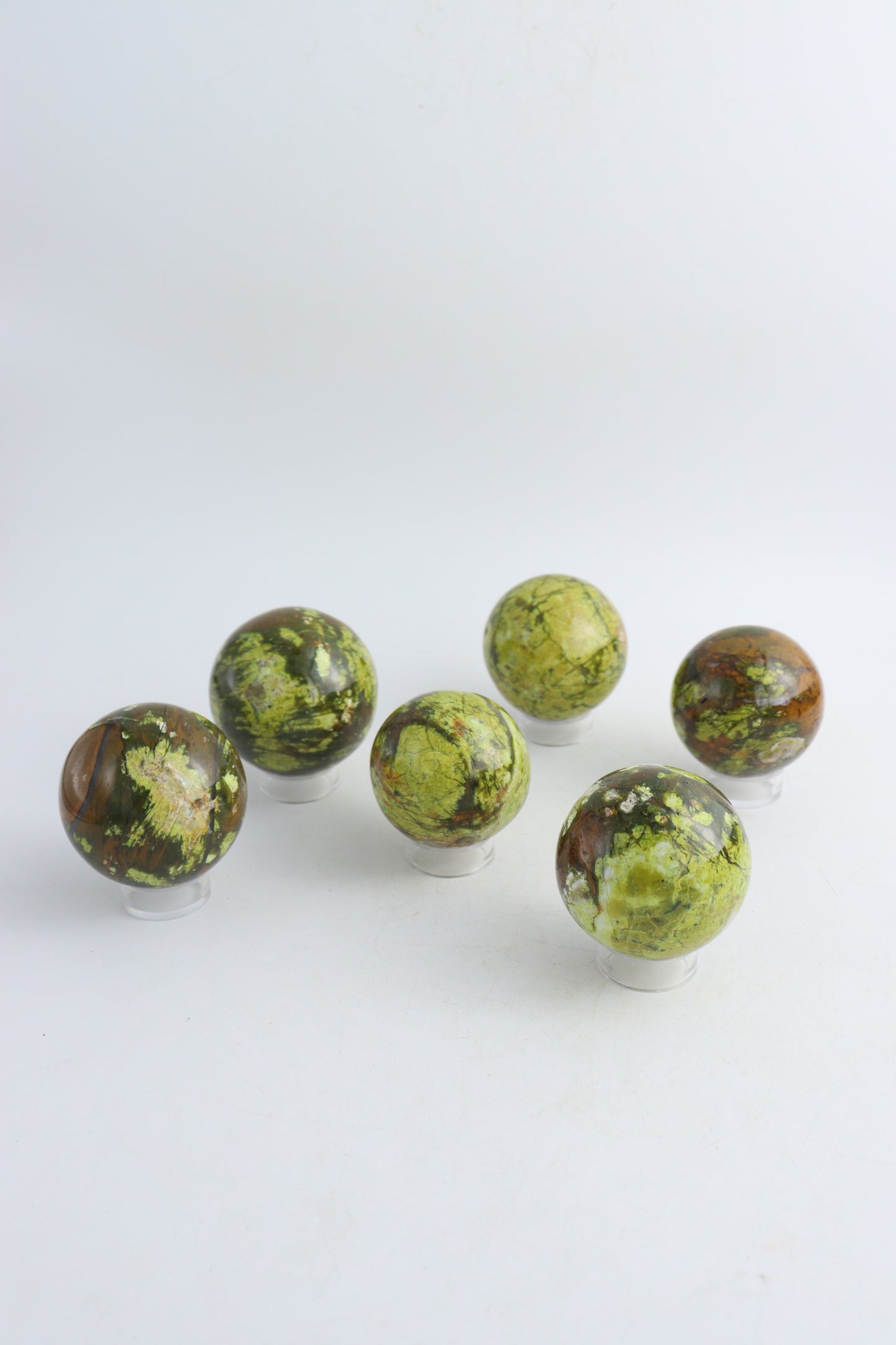 Green Opal Spheres - Expert Wholesale and Supplier of Wholesale Crystals & Bulk Gemstones, ["green opal","Spheres"]