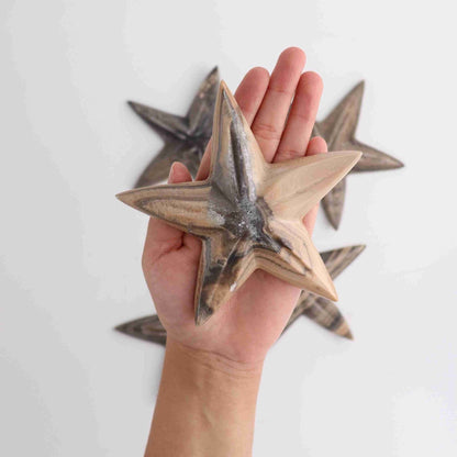 Grey and Pink Onyx Large Starfish - Expert Vendor of Wholesale Crystals