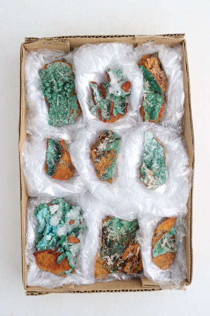 Hemimorphite Cluster Flat - Expert Supplier of Wholesale Crystals & Bulk Gemstones