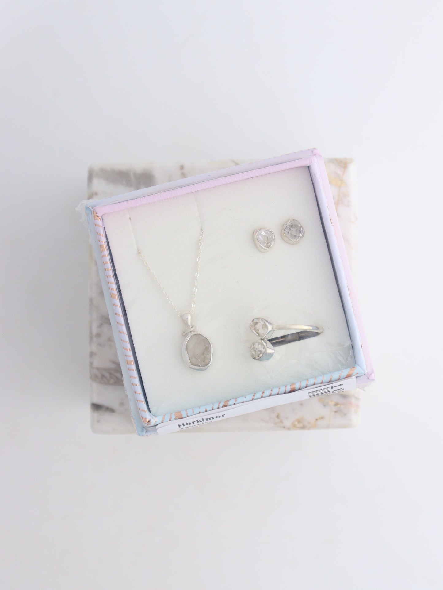 Herkimer Jewelry Set - Expert Wholesale and Supplier of Wholesale Crystals & Bulk Gemstones, ["earrings","Herkimer","Jewelry","Pendant","Ring","rings"]