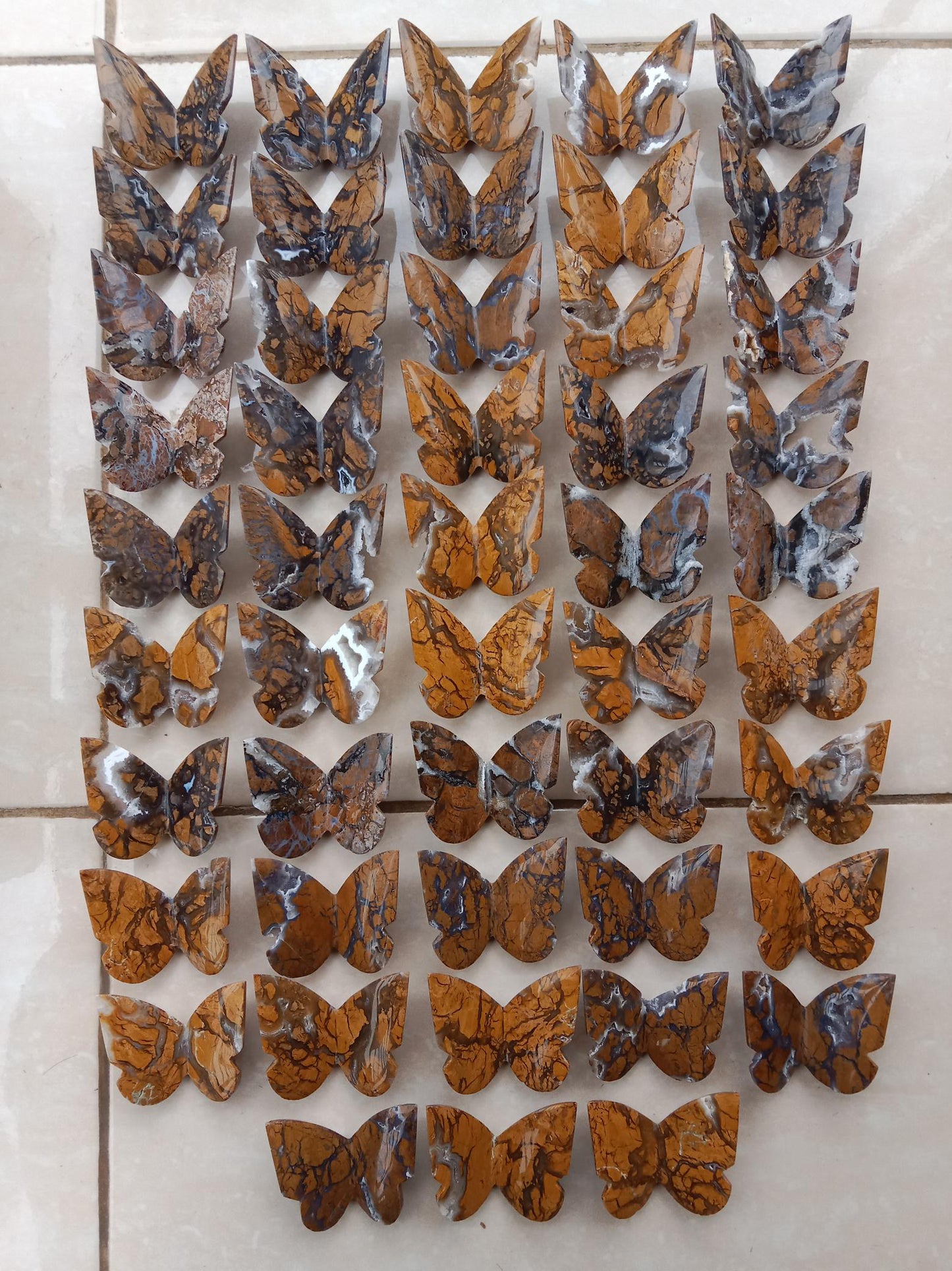One Brecciated Jasper Butterfly - Expert Wholesale and Supplier of Wholesale Crystals & Bulk Gemstones, ["Brecciated Jasper","Butterflies","Butterfly","jasper"]