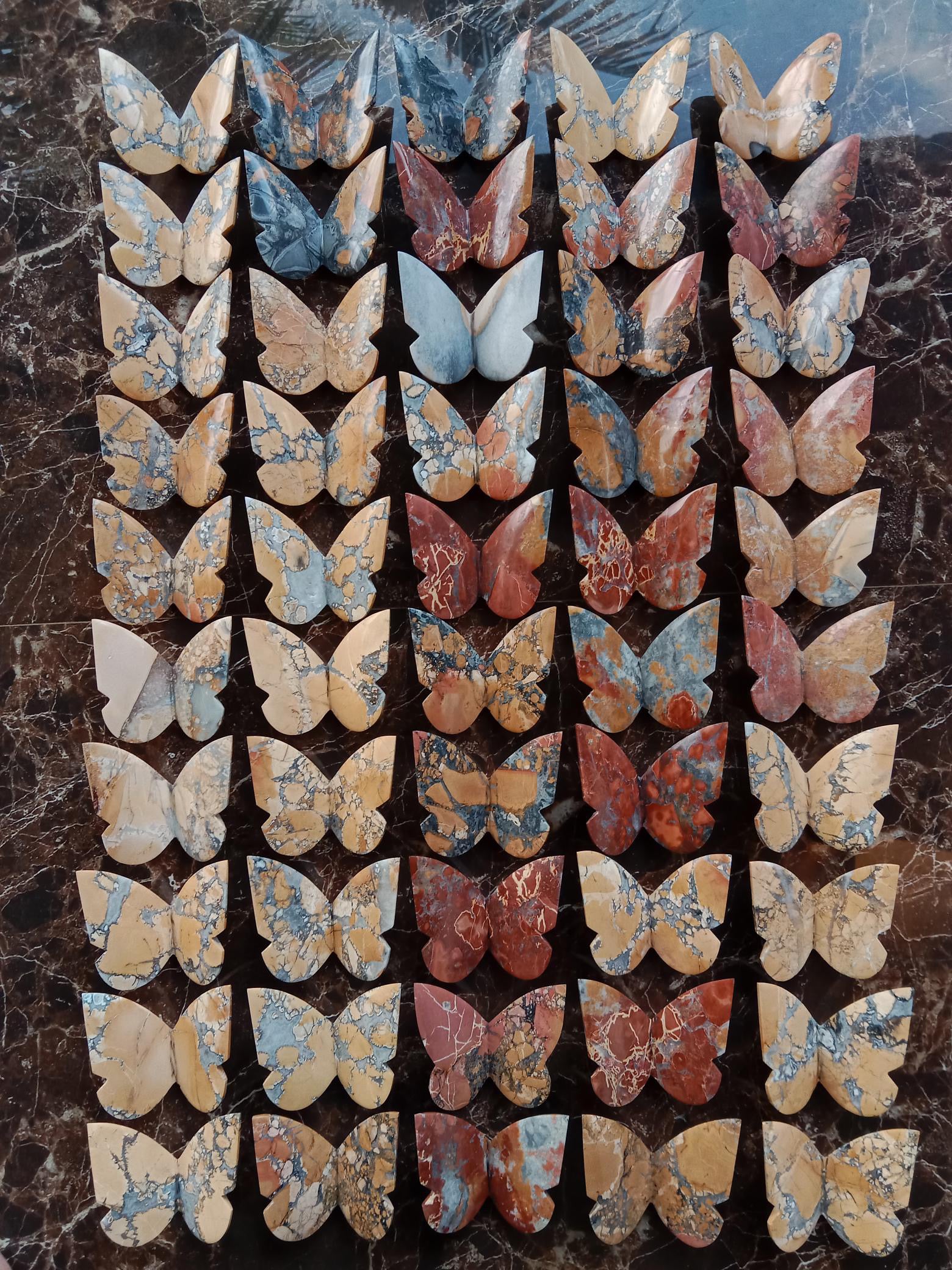 One Maligano Jasper Butterfly - Expert Wholesale and Supplier of Wholesale Crystals & Bulk Gemstones, ["Butterflies","Butterfly","jasper","Maligano Jasper"]