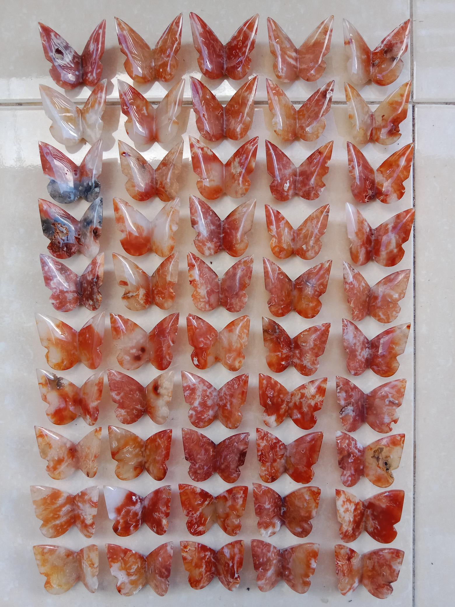 One Carnelian Butterfly - Expert Wholesale and Supplier of Wholesale Crystals & Bulk Gemstones, ["Butterflies","Butterfly","carnelian"]