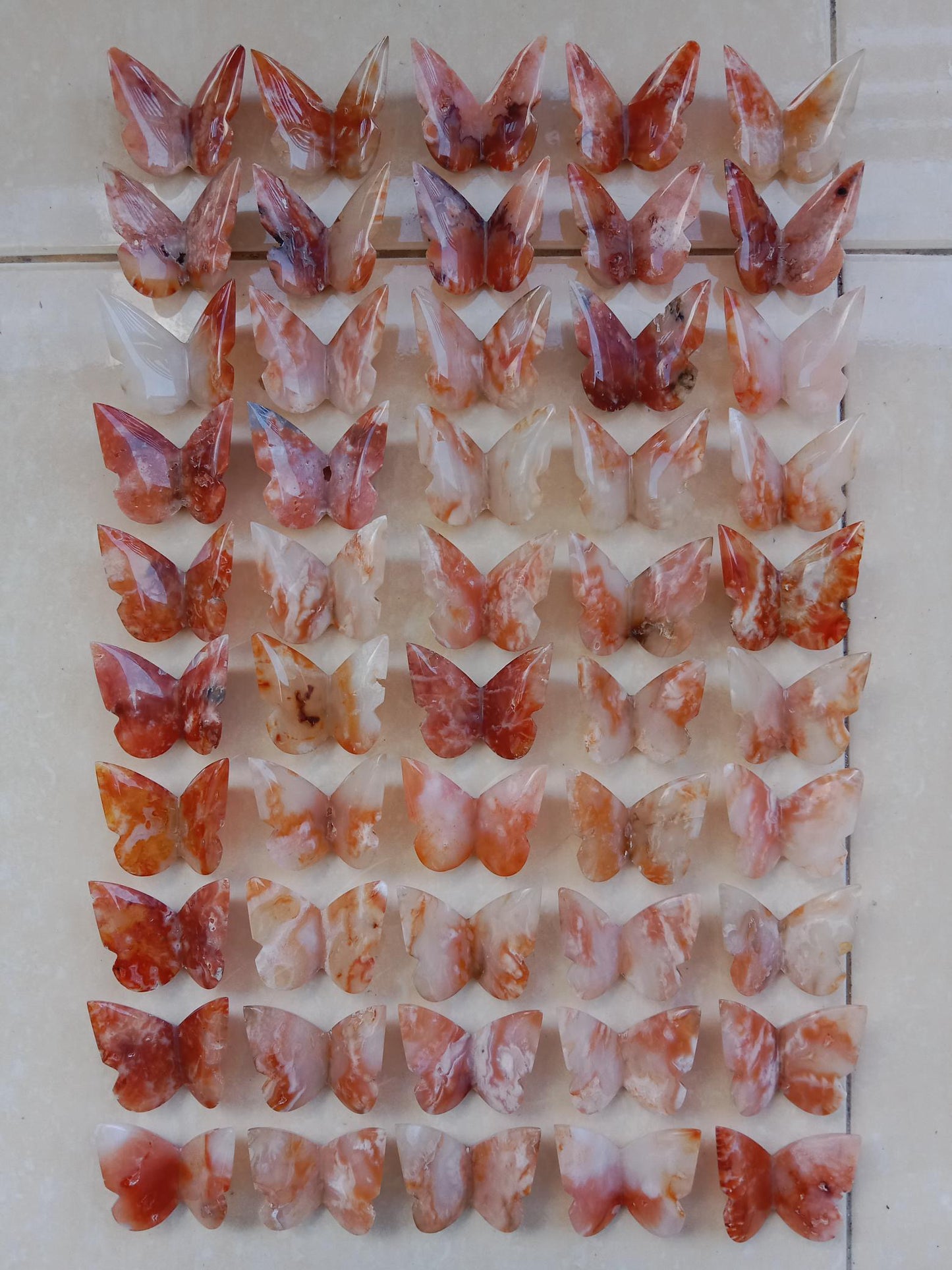 One Carnelian Butterfly - Expert Wholesale and Supplier of Wholesale Crystals & Bulk Gemstones, ["Butterflies","Butterfly","carnelian"]