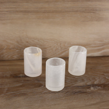 White Onyx Shot Glass Set of 6 - Expert Vendor of Wholesale Crystals