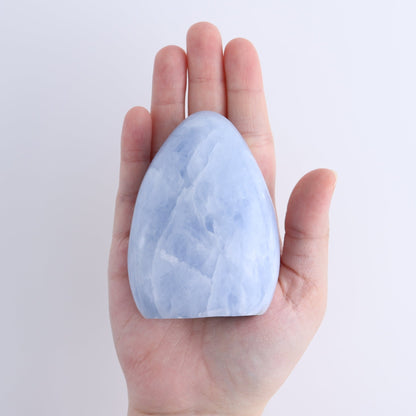 Blue Calcite Freeforms Set of 4