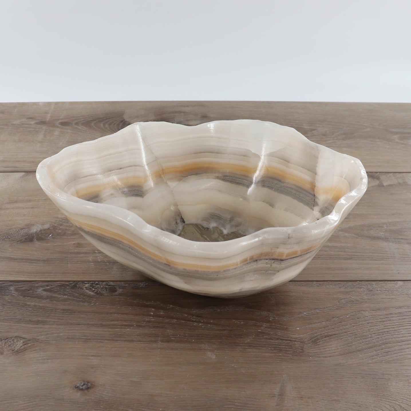 Mexican Onyx/Calcite Bowl 12"