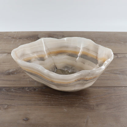 Mexican Onyx/Calcite Bowl 12"