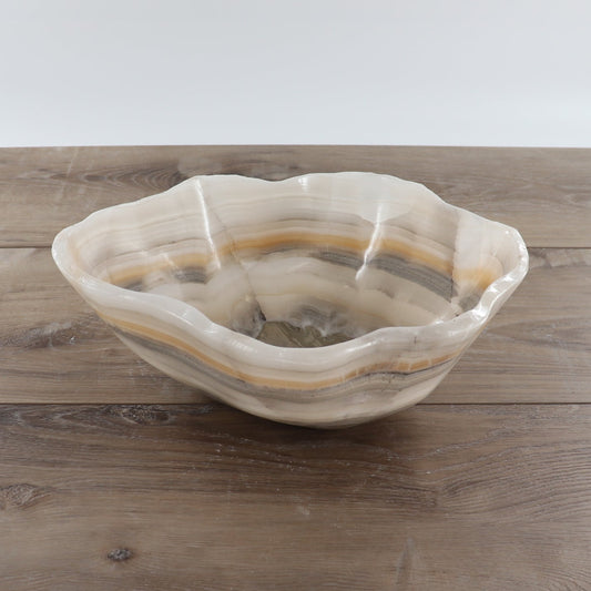 Mexican Onyx/Calcite Bowl 12"