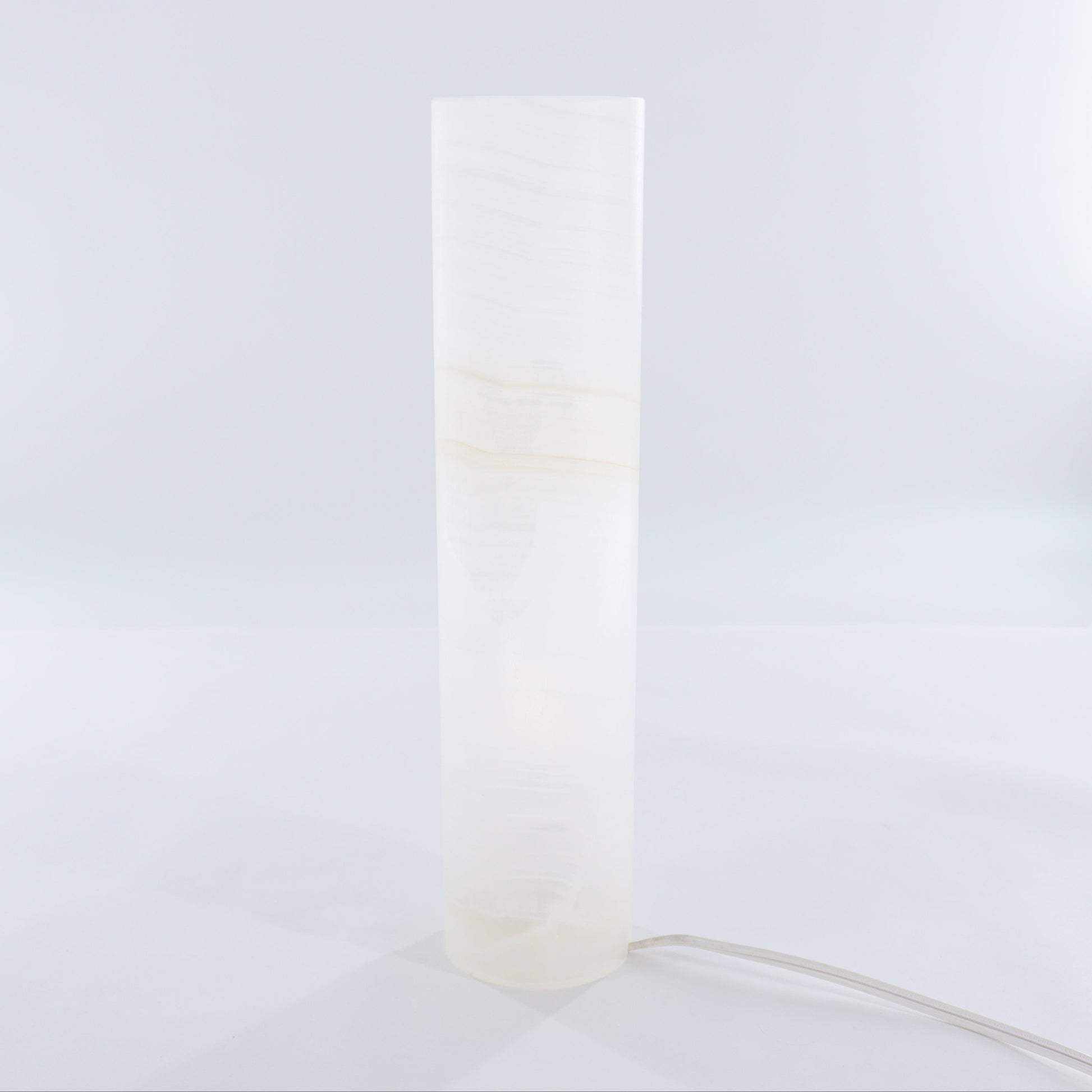 One White Smooth Onyx Lamp Blind - Expert Wholesale and Supplier of Wholesale Crystals & Bulk Gemstones, ["Lamps","Mexico","onyx"]