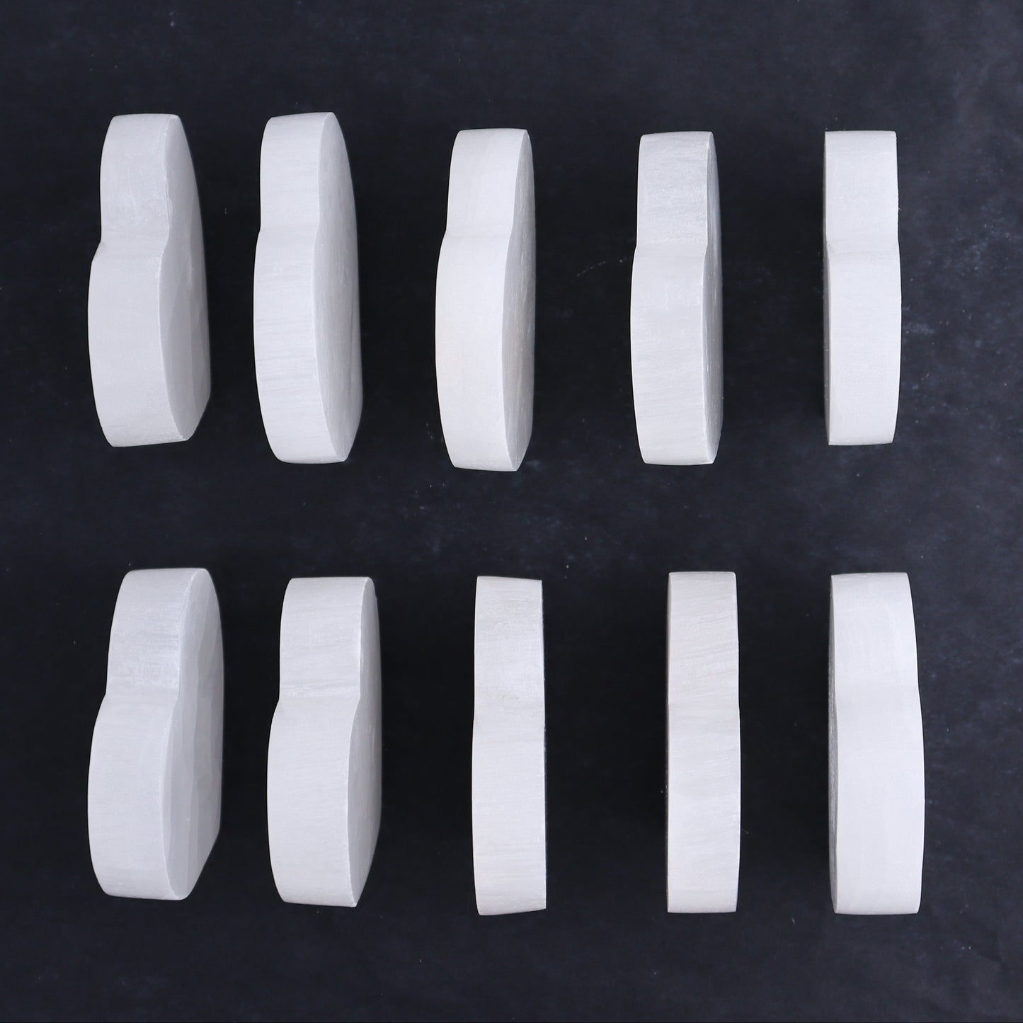 One Selenite (Satin Spar) Heart Flat 6 cm - 7 cm - Expert Wholesale and Supplier of Wholesale Crystals & Bulk Gemstones, ["close_30","Hearts","Morocco","Selenite"]