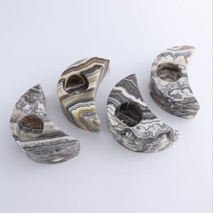 Onyx Moon Candle Holders Set of 4 - Expert Wholesale and Supplier of Wholesale Crystals & Bulk Gemstones, ["Candle Holder","Mexico","moons","onyx"]