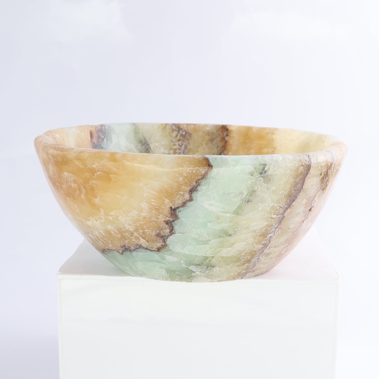Mexican Onyx/Calcite Bowl - Expert Wholesale and Supplier of Wholesale Crystals & Bulk Gemstones, ["Bowls","Calcite","Mexico","onyx"]
