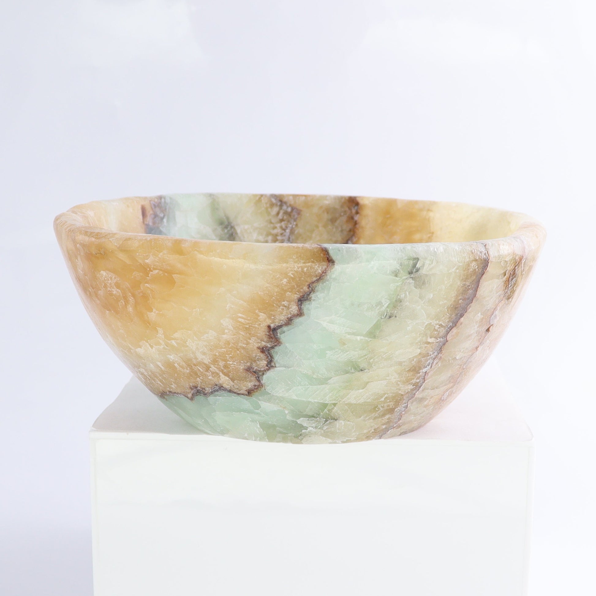 Mexican Onyx/Calcite Bowl - Expert Wholesale and Supplier of Wholesale Crystals & Bulk Gemstones, ["Bowls","Calcite","Mexico","onyx"]