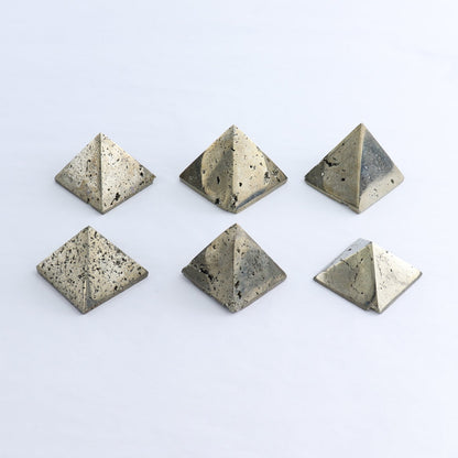Pyrite Pyramids Set of 6