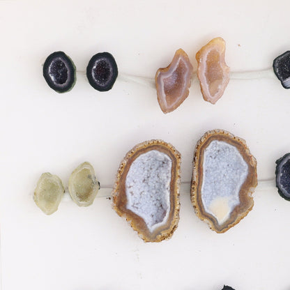 Tabasco Geodes 9 Pairs - Expert Wholesale and Supplier of Wholesale Crystals & Bulk Gemstones, ["Geodes","Tabasco Geode"]