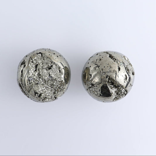 Pyrite Spheres Set of 2