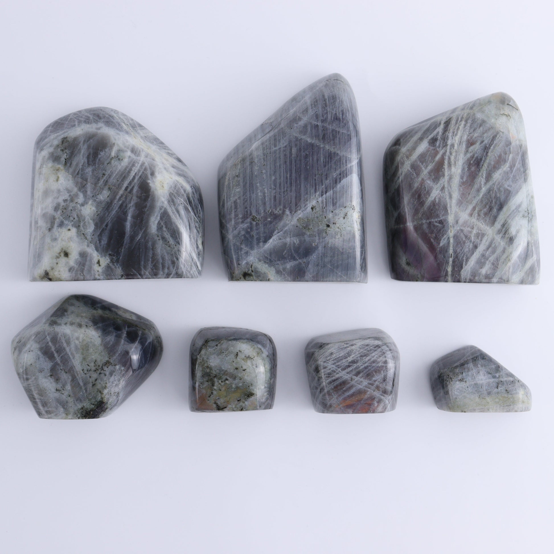 Labradorite Freeform Set of 6 - Expert Wholesale and Supplier of Wholesale Crystals & Bulk Gemstones, ["Freeforms","Labradorite","Madagascar"]