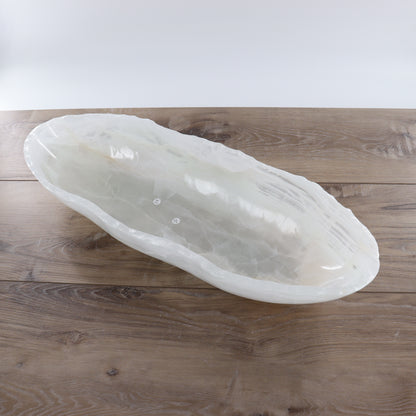 Mexican Onyx/Calcite Canoe Bowl - Expert Wholesale and Supplier of Wholesale Crystals & Bulk Gemstones, ["Bowls","Calcite","canoe","Mexico","onyx"]