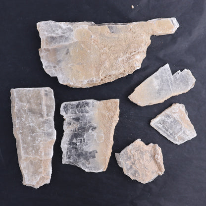 Selenite Slices Set of 6 - Expert Wholesale and Supplier of Wholesale Crystals & Bulk Gemstones, ["selenite","Slices and Slabs"]