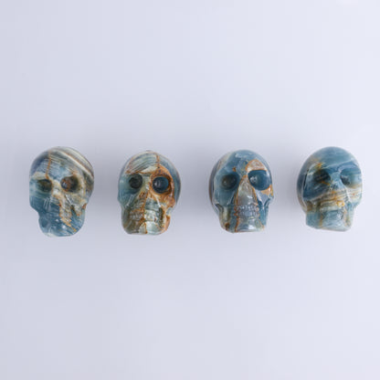Onyx Skulls Set of 4 - Expert Wholesale and Supplier of Wholesale Crystals & Bulk Gemstones, ["Mexico","onyx","Skulls"]