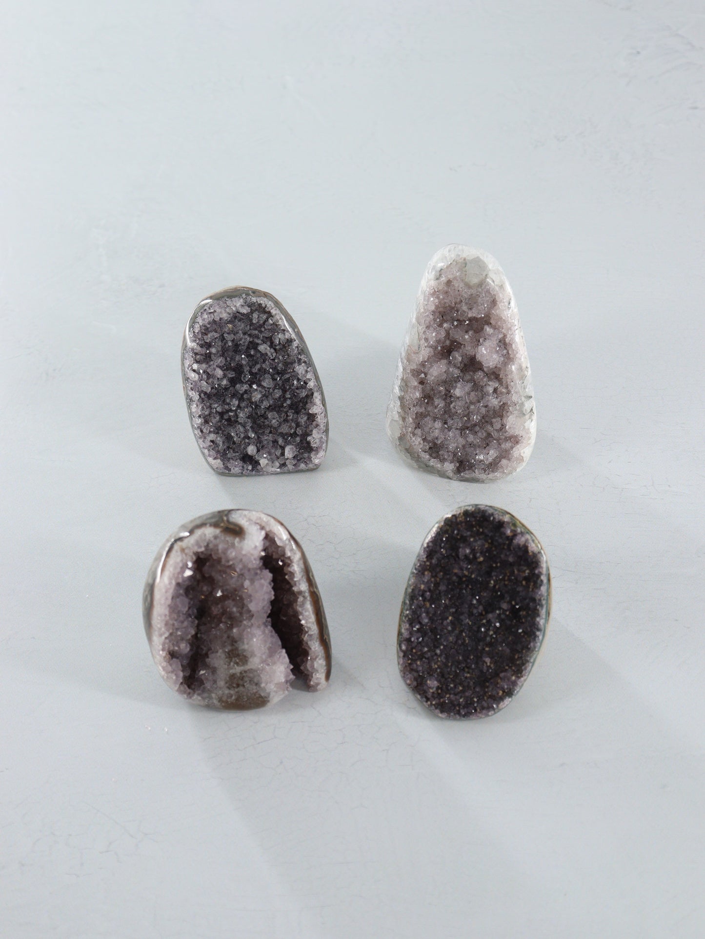 Amethyst Cut Base Set of 4 - Expert Wholesale and Supplier of Wholesale Crystals & Bulk Gemstones, []