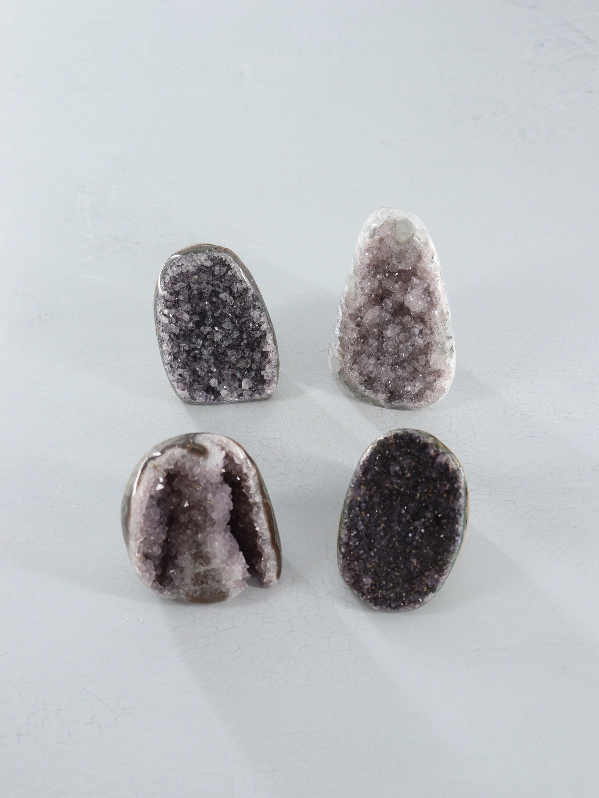Amethyst Cut Base Set of 4 - Expert Wholesale and Supplier of Wholesale Crystals & Bulk Gemstones, []