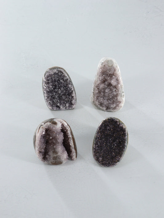 Amethyst Cut Base Set of 4 - Expert Vendor of Wholesale Crystals