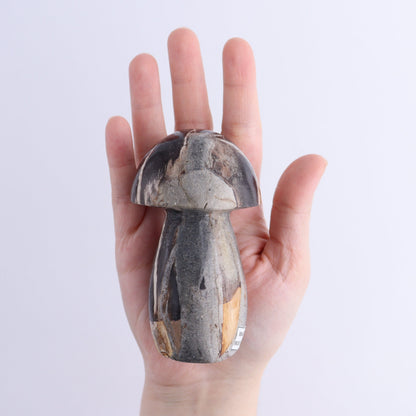 Petrified Wood Mushrooms Set of 4 - Expert Wholesale and Supplier of Wholesale Crystals & Bulk Gemstones, ["Indonesia","Mushrooms","Petrified Wood"]
