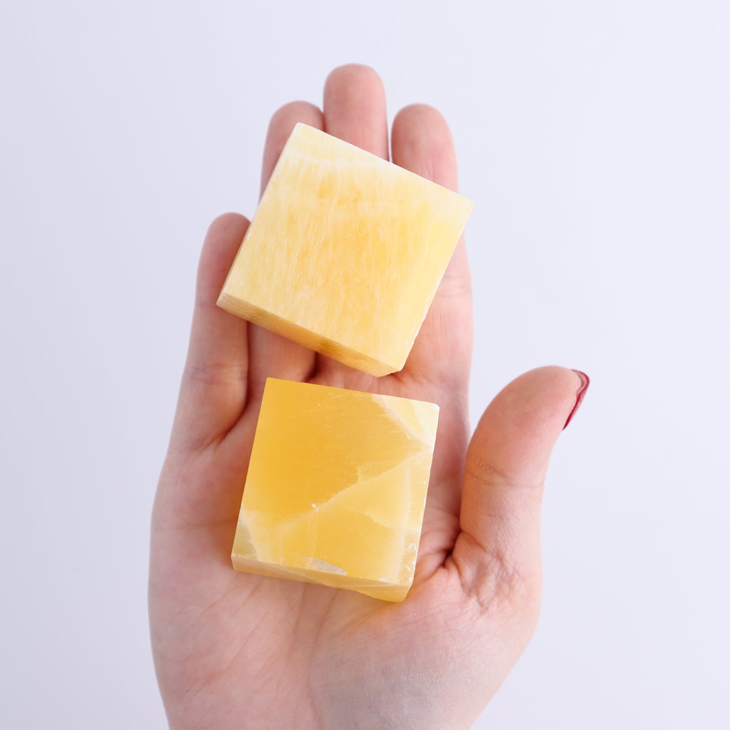 Honeycomb Calcite Standing Cubes Set of 7 - Expert Wholesale and Supplier of Wholesale Crystals & Bulk Gemstones, ["Calcite","close_50","Flats","Freeforms","Honey Calcite","Utah"]