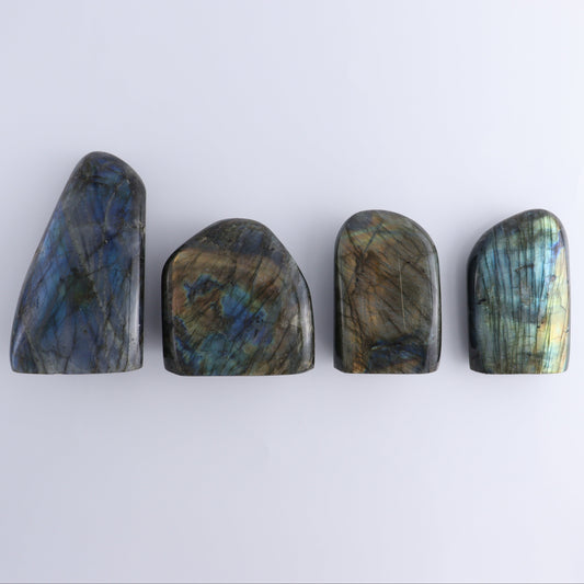 Labradorite Freeform Set of 4 - Expert Wholesale and Supplier of Wholesale Crystals & Bulk Gemstones, ["Freeforms","Labradorite","Madagascar"]