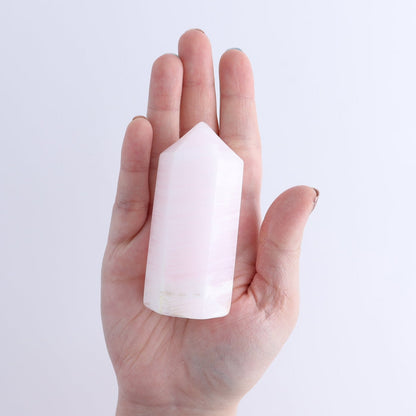 Pink Mangano Calcite Towers Set of 6