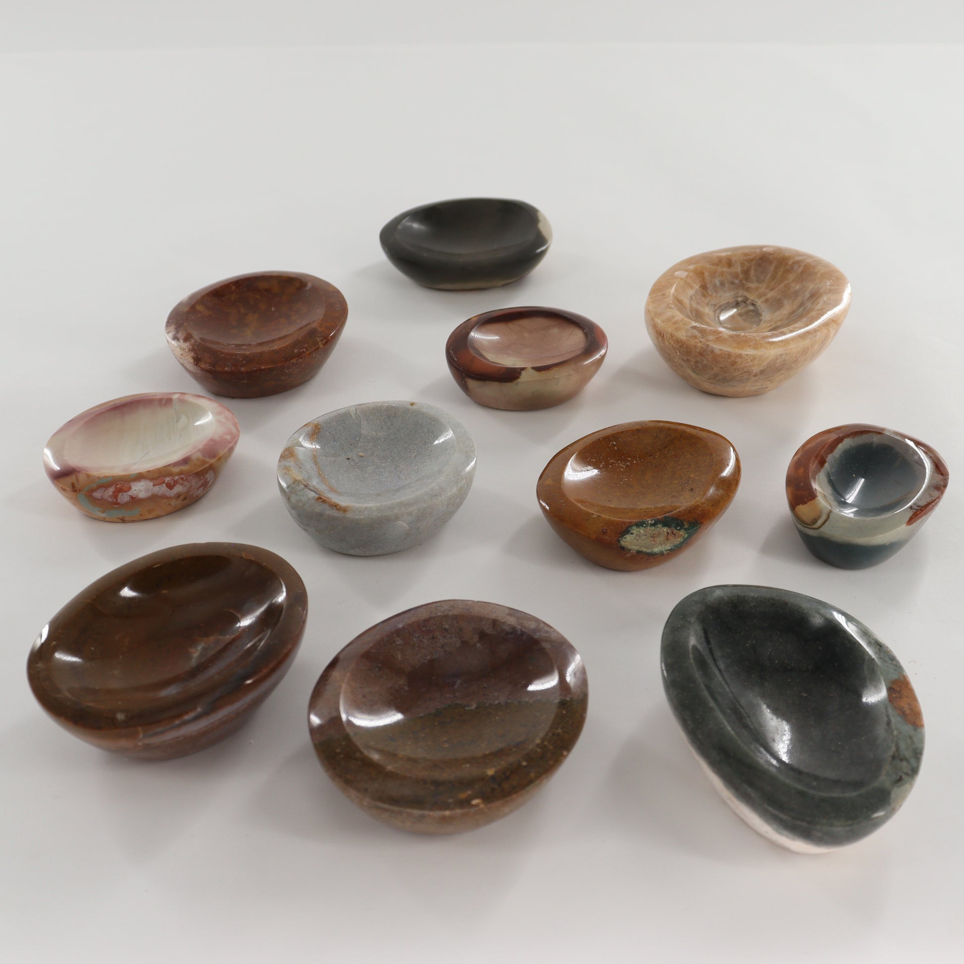 Ocean Jasper Bowls Set of 11 - Expert Wholesale and Supplier of Wholesale Crystals & Bulk Gemstones, ["Bowls","Madagascar","Ocean Jasper"]
