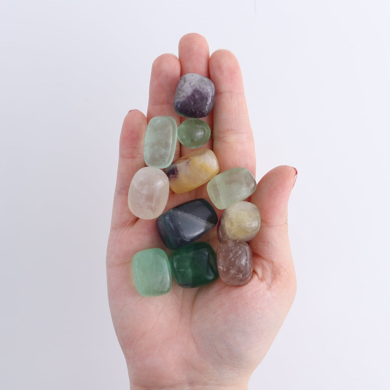 Small Fluorite Tumbles 1 kg Set