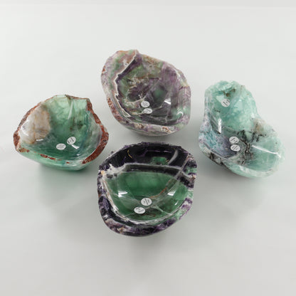 Fluorite Bowls Set of 4 - Expert Wholesale and Supplier of Wholesale Crystals & Bulk Gemstones, ["Bowls","Fluorite","Mexico"]