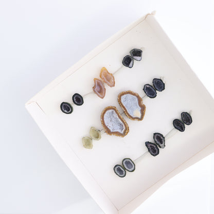 Tabasco Geodes 9 Pairs - Expert Wholesale and Supplier of Wholesale Crystals & Bulk Gemstones, ["Geodes","Tabasco Geode"]