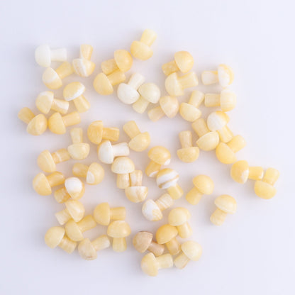 50 pcs Orange Calcite Mini Mushrooms - Expert Wholesale and Supplier of Wholesale Crystals & Bulk Gemstones, ["Calcite","Mushrooms","Orange Calcite"]