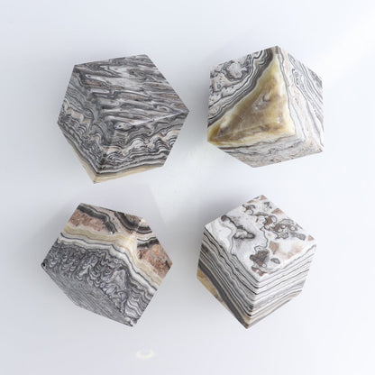 Calcite Standing Cubes Set of 4