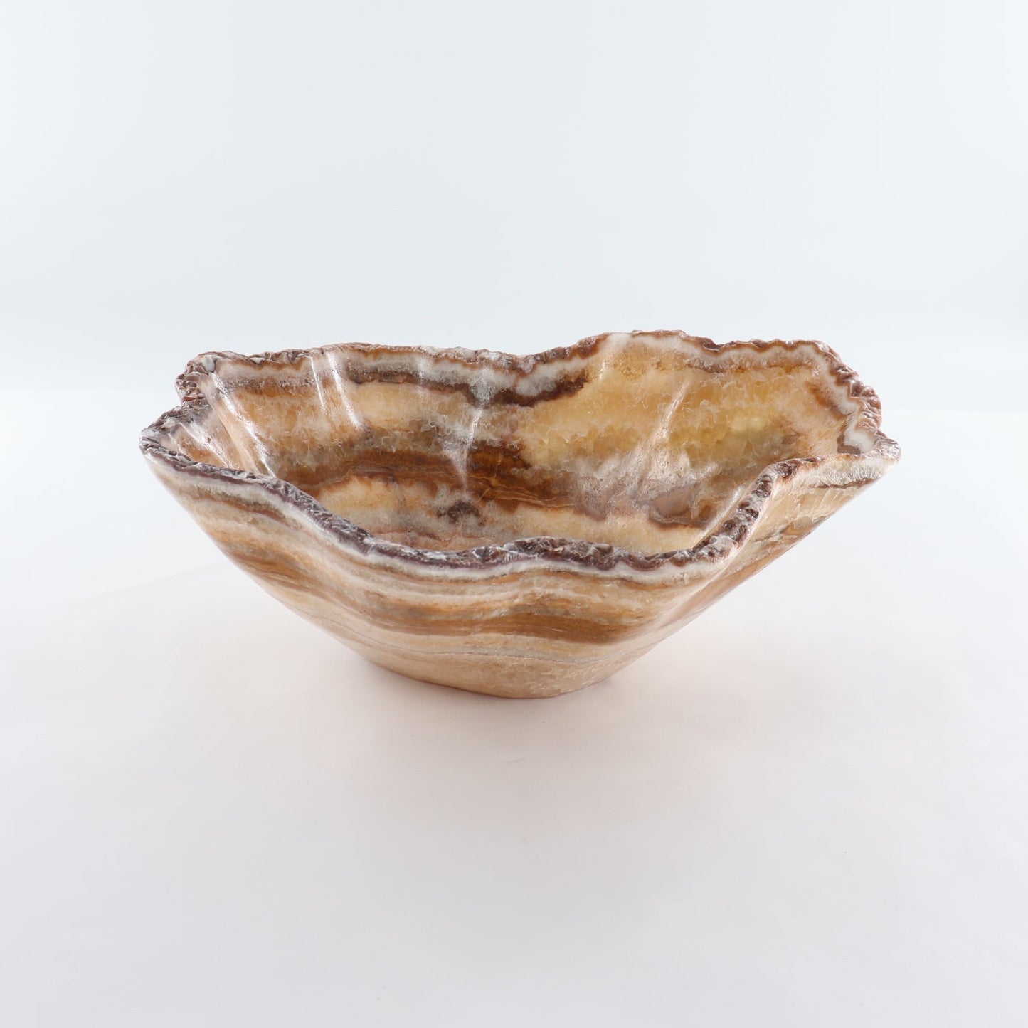 Mexican Onyx/Calcite Bowl 15"