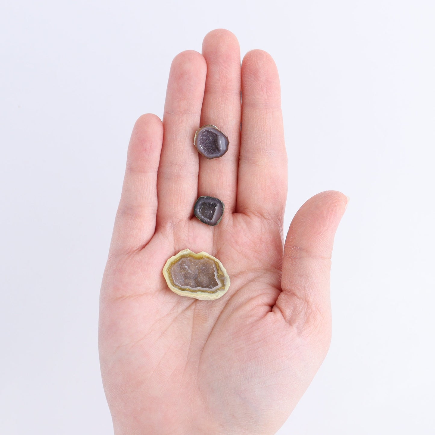 Tabasco Geodes 9 Pairs - Expert Wholesale and Supplier of Wholesale Crystals & Bulk Gemstones, ["Geodes","Tabasco Geode"]